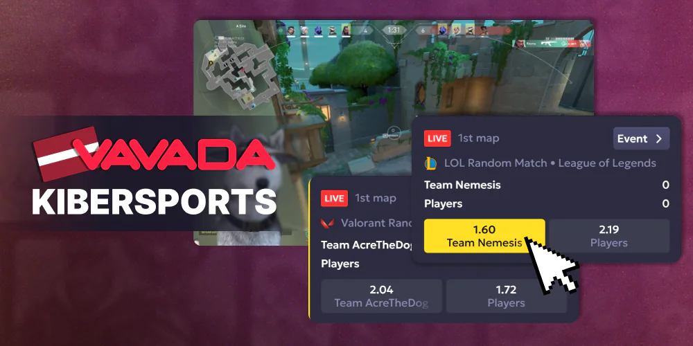 Izmantojiet Vavada derībām par eSports