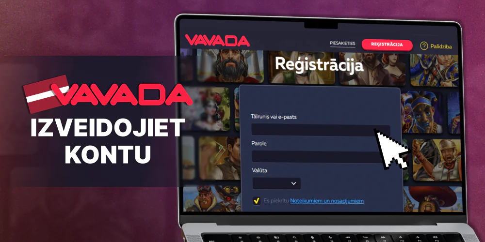 Vavada kazino Latvijā – kā izveidot kontu?