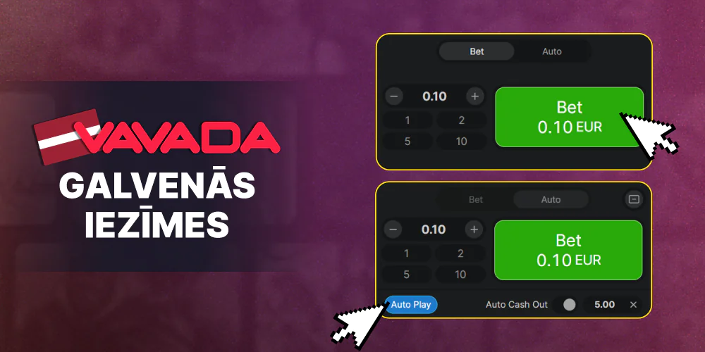 Spēles Aviator funkcionalitāte Vavada vietnē